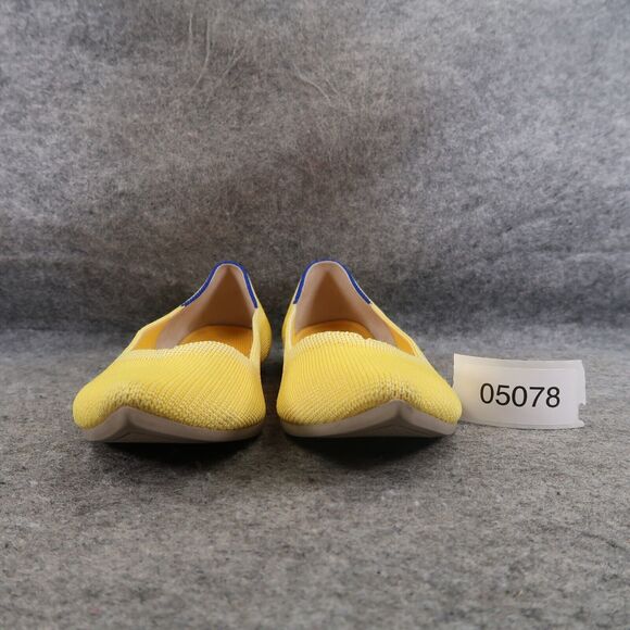 Rothy's Shoes Womens 8 Ballet Flat The Point Slip On Yellow Classic Comfort Knit - Picture 2 of 16